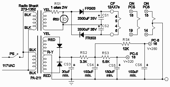 Modified PAS suggested power supply