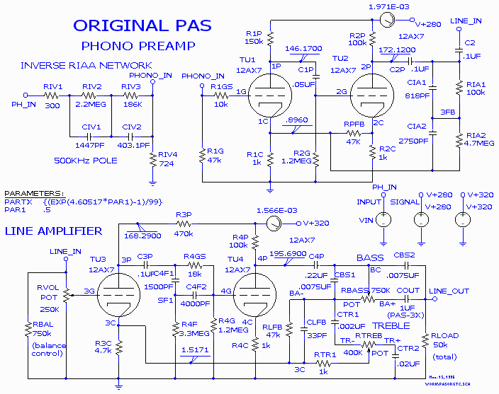 Original PAS phono preamplifier and line amp