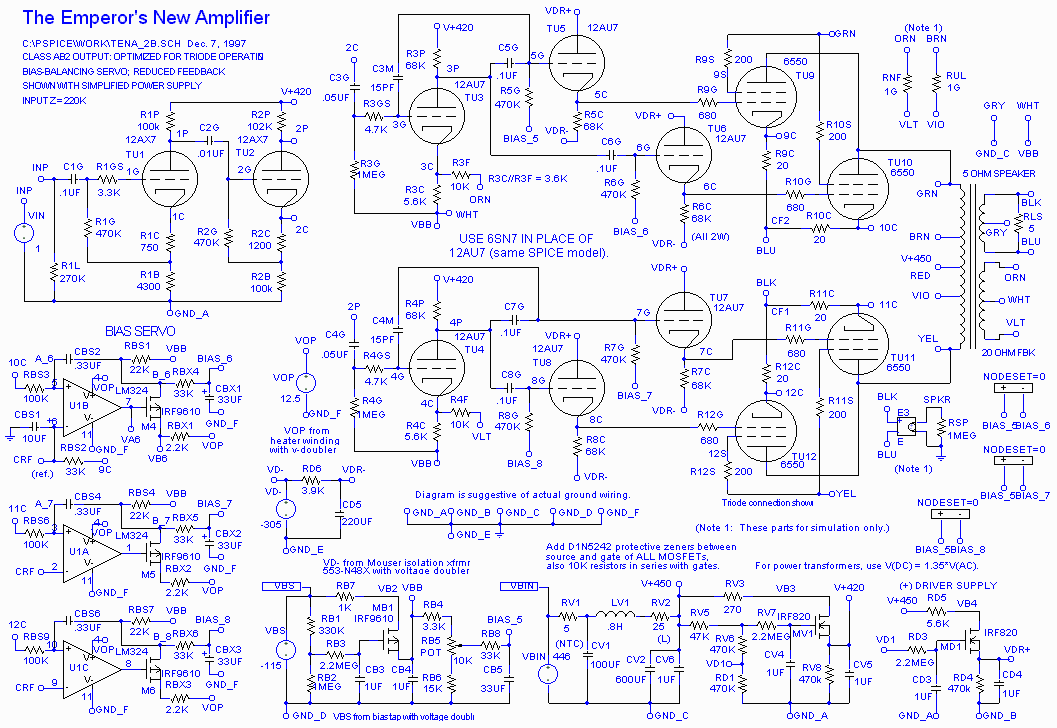 TENA schematic diagram-- simplified power supply