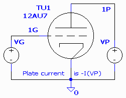 Triotest.sch  Circuit for obtaining triode plate curves.