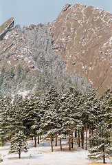Flatirons in snow, 1999