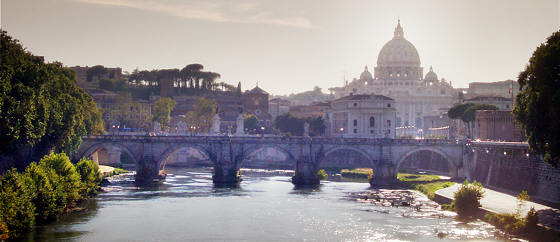 Rome, St. Peters: composite of 3 exposures. Click for enlarged image.