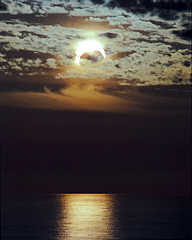 Annular eclipse, San Diego, 1992