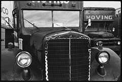 Moving trucks, Germantown, PA 1971