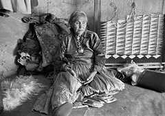 In a Navajo hogan, Monument Valley 1973