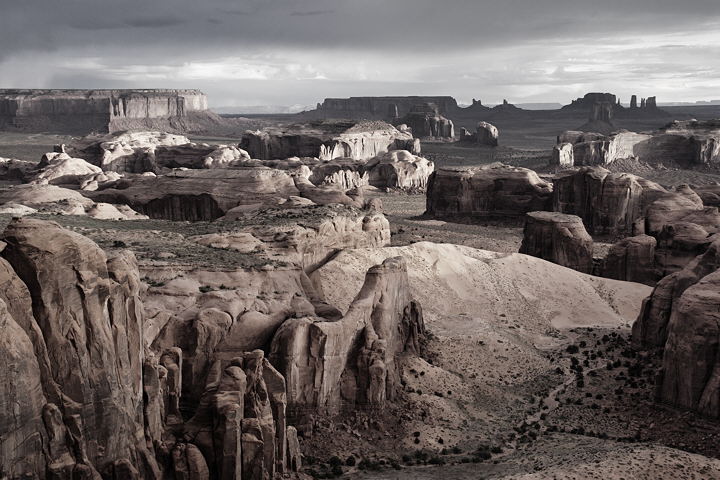 Monument Valley from Hunt's Mesa, April 2005