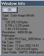 Window Info (right-click on image, click on Display Info.)