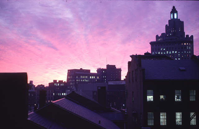 Providence sunset as scanned, unedited