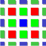 Bayer mask sensor pattern